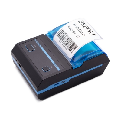 Stampante bluetooth portatile per ricevute POS con etichette termiche mobili da 2 pollici
